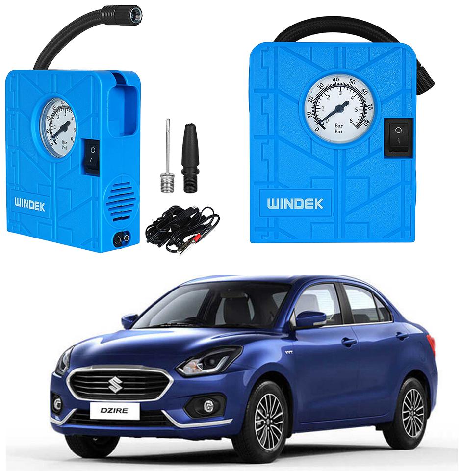 

Oshotto Windek Compact Air Pump Tire Inflator Compressor 300PSI Compatible with Maruti Suzuki Swift Dzire 2012 Onwards (Blue)