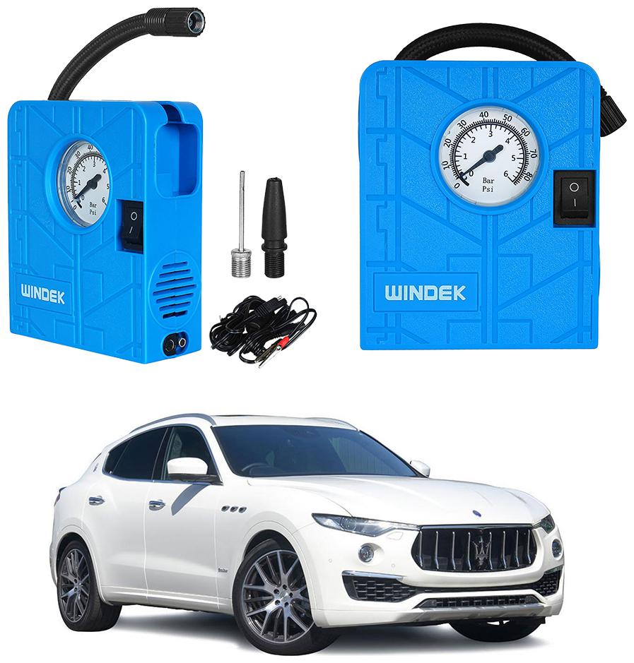 

Oshotto Windek Compact Air Pump Tire Inflator Compressor 300PSI Compatible with Maserati Levante (Blue)
