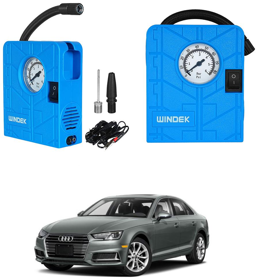 

Oshotto Windek 12V Portable Tire InflatorCompressor with LED Light for Audi A4 (2010-2016) (Blue)