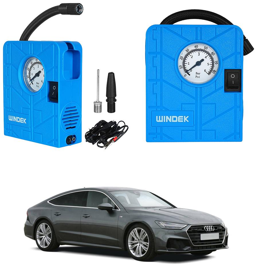 

Oshotto Windek Compact Air Pump Tire Inflator Compressor 300PSI Compatible with AUDI A7 (Blue)