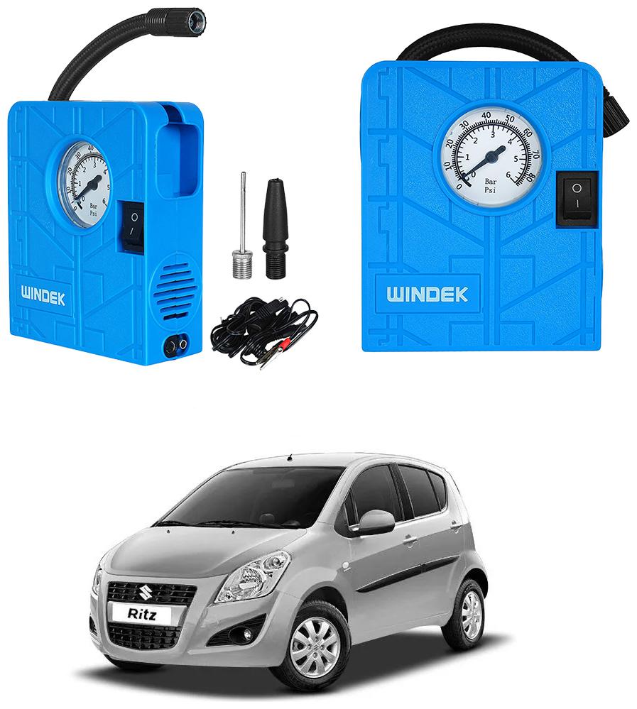 

Oshotto Windek Compact Air Pump Tire Inflator Compressor 300PSI Compatible with Maruti Suzuki Ritz (Blue)