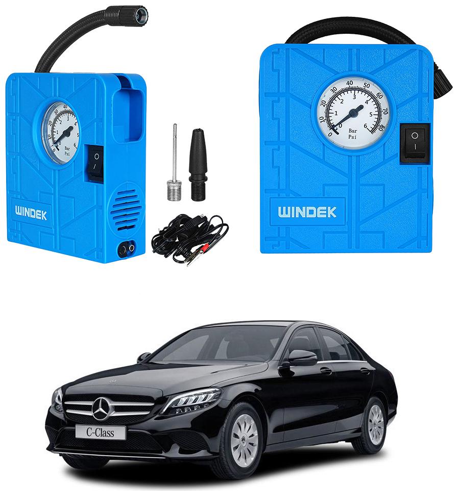 

Oshotto Windek Compact Air Pump Tire Inflator Compressor 300PSI Compatible with Mercedes-Benz C-Class 2010-2015 (Blue)