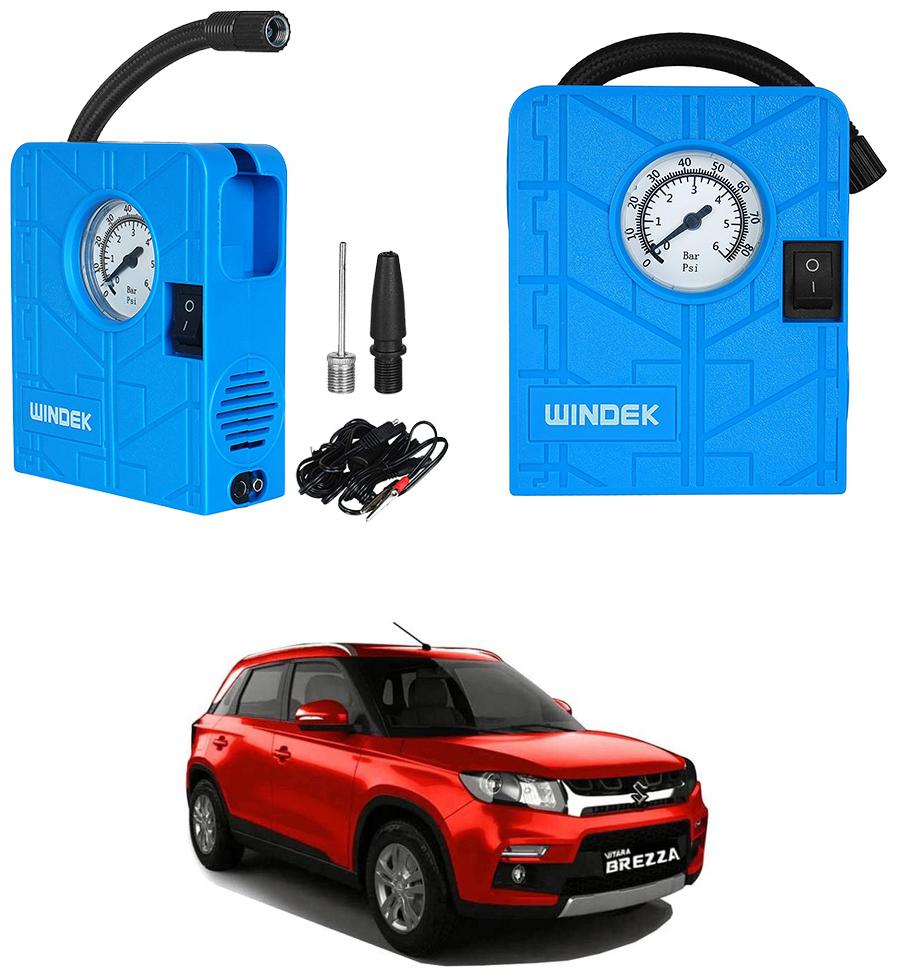 

Oshotto Windek 12V Portable Tire InflatorCompressor with LED Light for Maruti Suzuki Brezza (Blue)