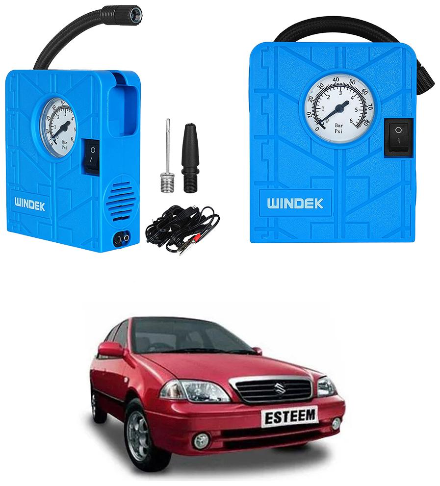 

Oshotto Windek Compact Air Pump Tire Inflator Compressor 300PSI Compatible with Maruti Suzuki Esteem (Blue)