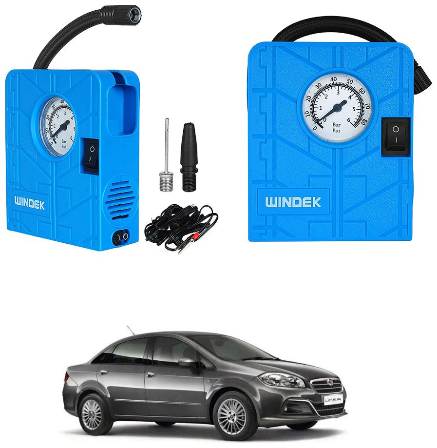 

Oshotto Windek 12V Portable Tire InflatorCompressor with LED Light for Fiat Linea (Blue)