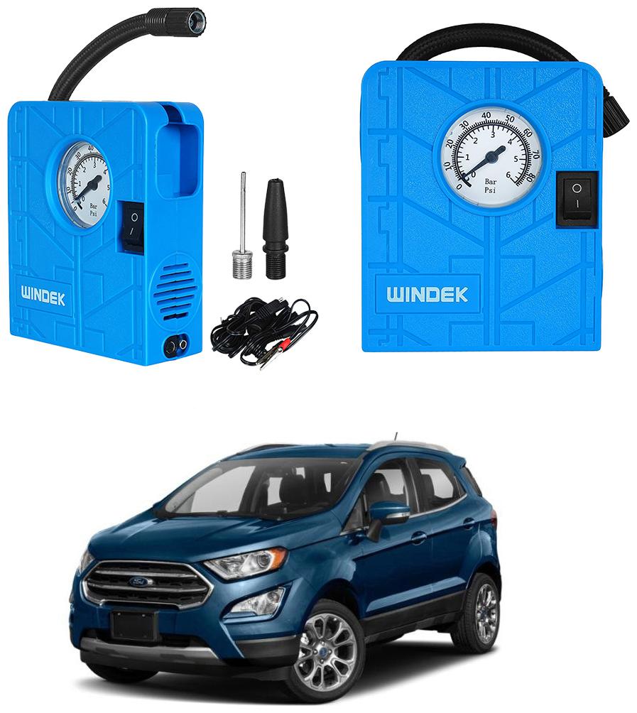 

Oshotto Windek 12V Portable Tire InflatorCompressor with LED Light Compatible With Eco Sport (Blue)