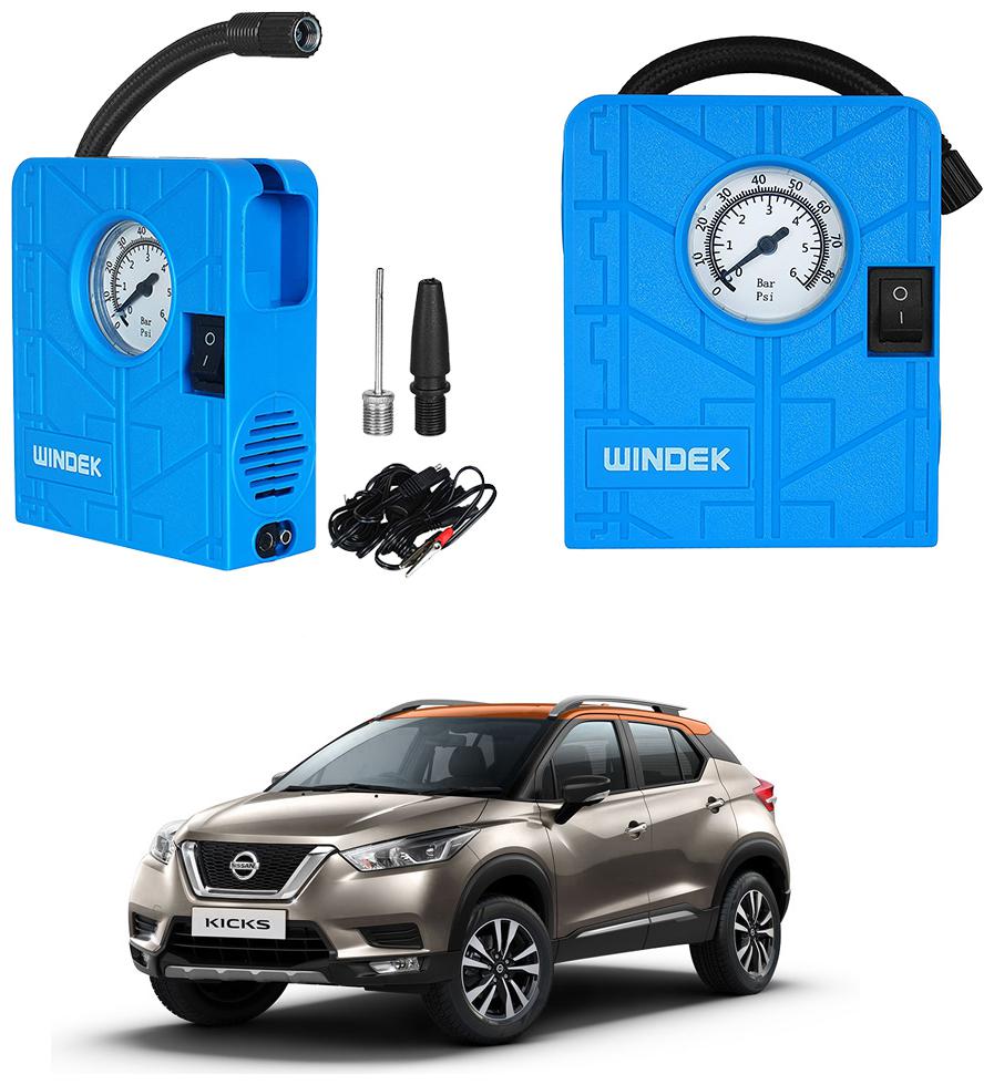 

Oshotto Windek Compact Air Pump Tire Inflator Compressor 300PSI Compatible with Nissan Kicks (Blue)
