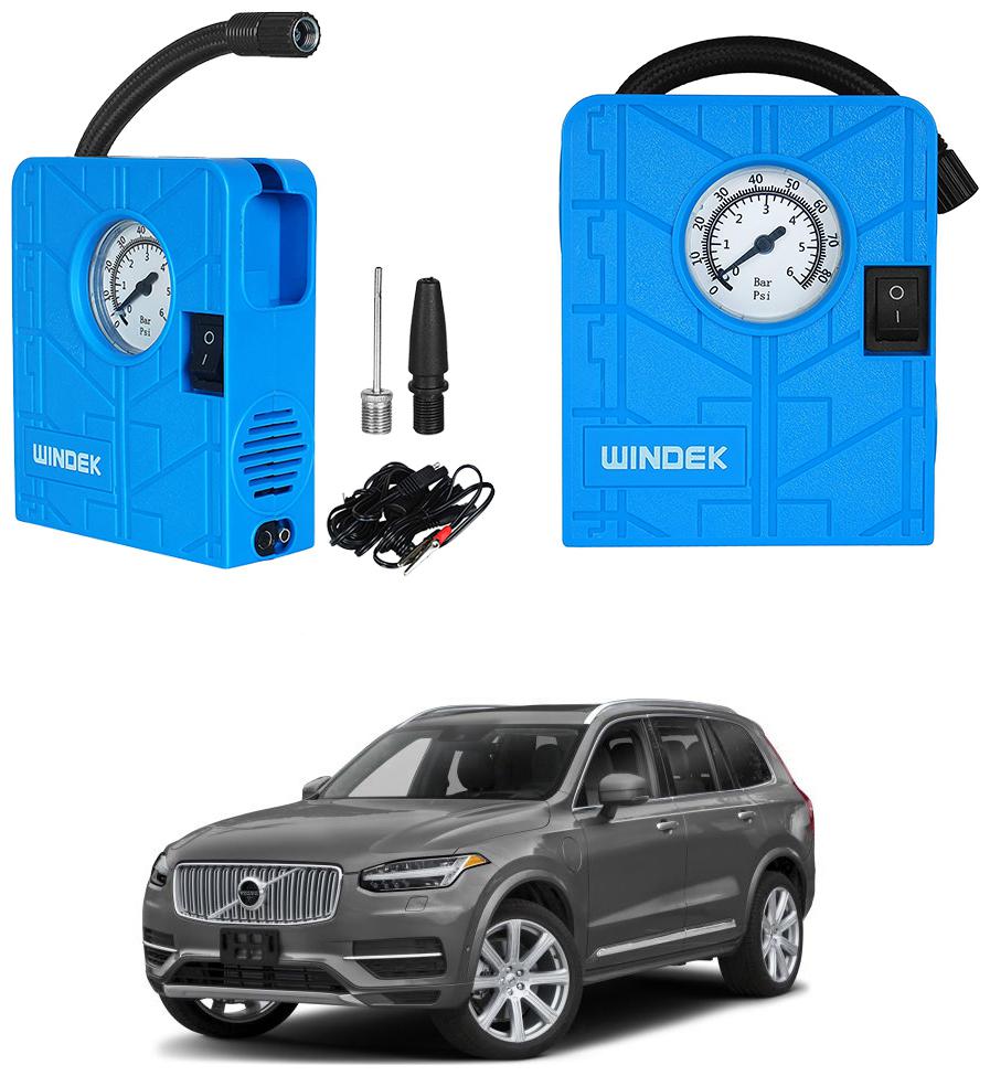 

Oshotto Windek Compact Air Pump Tire Inflator Compressor 300PSI Compatible with Volvo XC90 V90 (Blue)