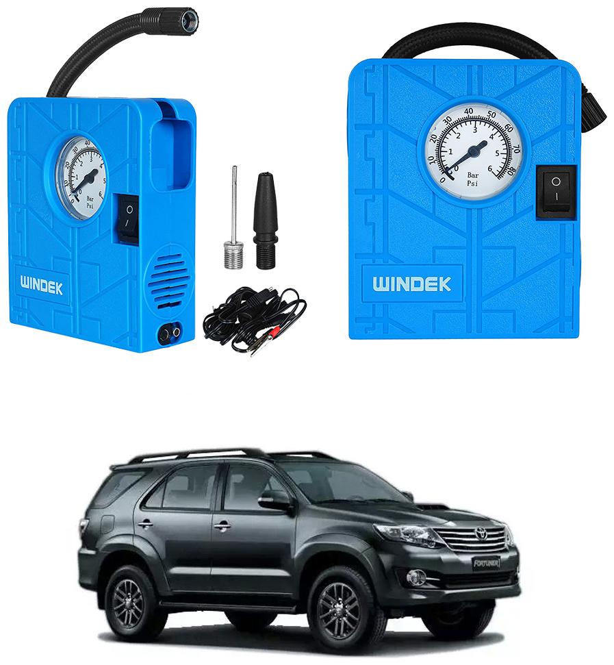 

Oshotto Windek 12V Portable Tire InflatorCompressor with LED Light for Toyota Fortuner Old (Blue)