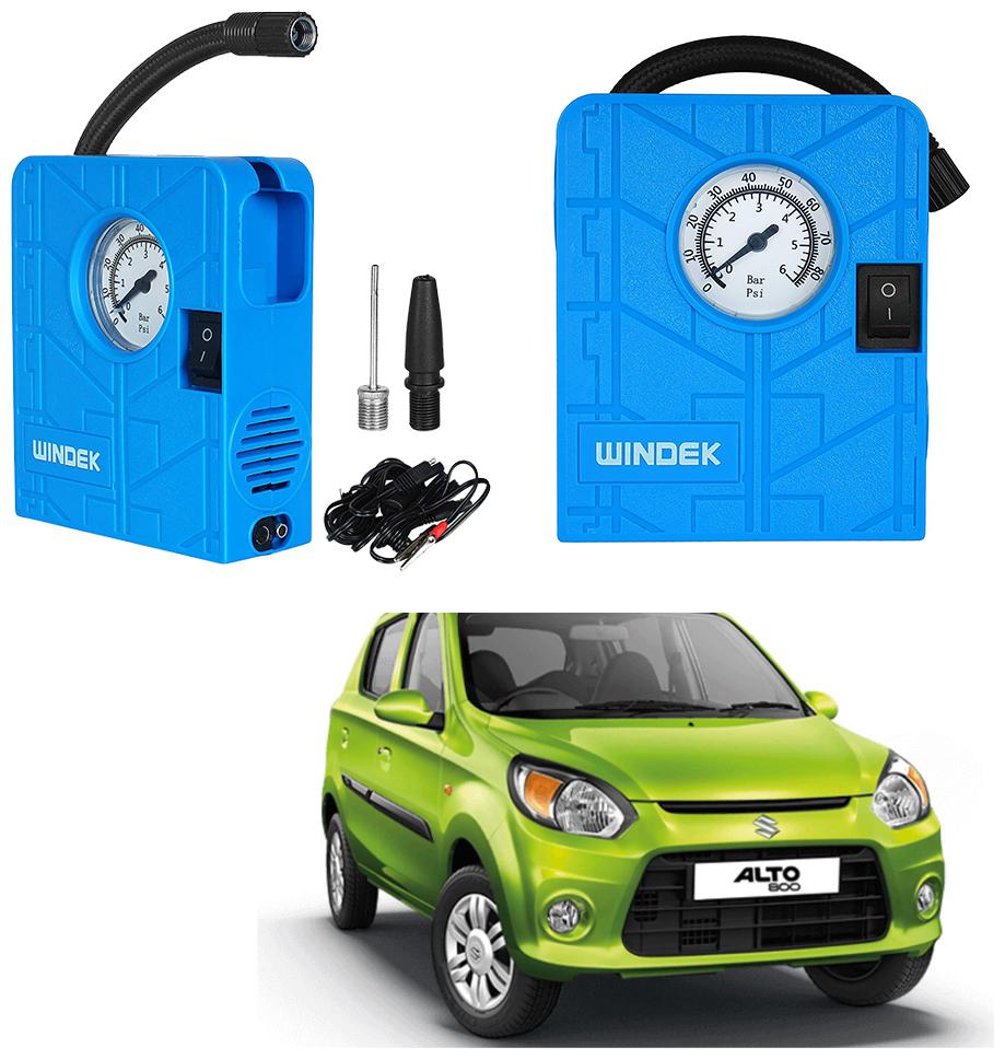 

Oshotto Windek 12V Portable Tire InflatorCompressor with LED Light for Maruti Suzuki Alto-800 (Blue)