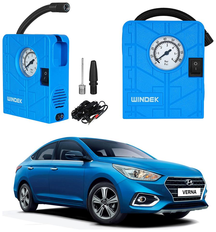 

Oshotto Windek Compact Air Pump Tire Inflator Compressor 300PSI Compatible with Hyundai Verna Old (Blue)