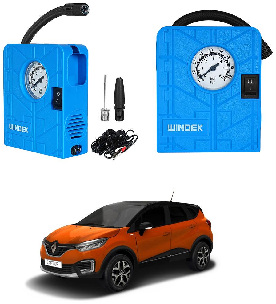 

Oshotto Windek Compact Air Pump Tire Inflator Compressor 300PSI Compatible with Renault Captur (Blue)