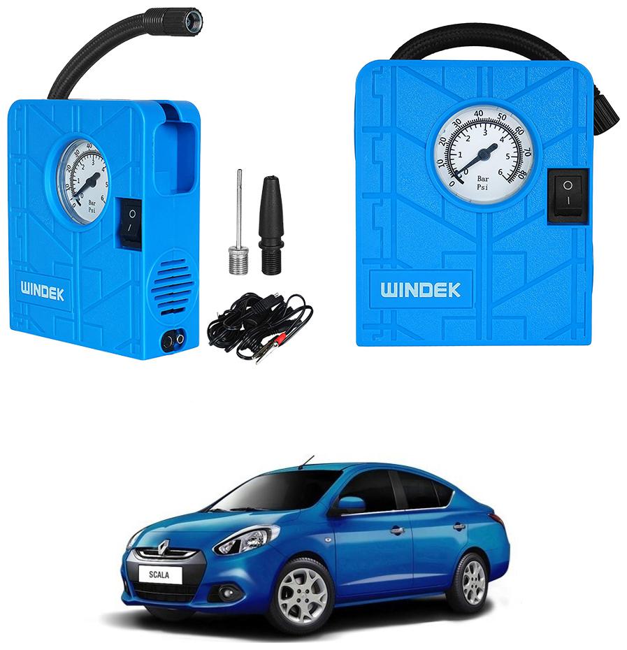 

Oshotto Windek 12V Portable Tire InflatorCompressor with LED Light for Renault ScalaFluence (Blue)