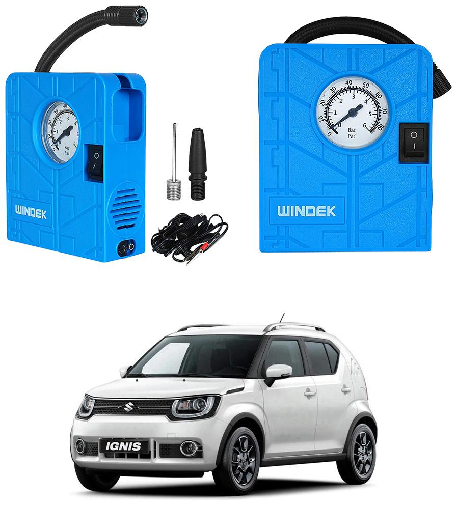 

Oshotto Windek Compact Air Pump Tire Inflator Compressor 300PSI Compatible with Maruti Suzuki Ignis (Blue)