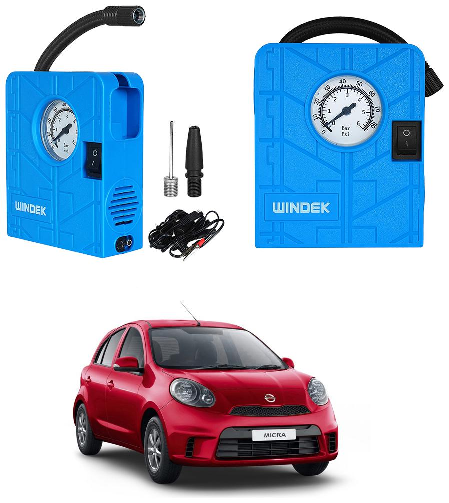 

Oshotto Windek Compact Air Pump Tire Inflator Compressor 300PSI Compatible with Nissan Micra (Blue)