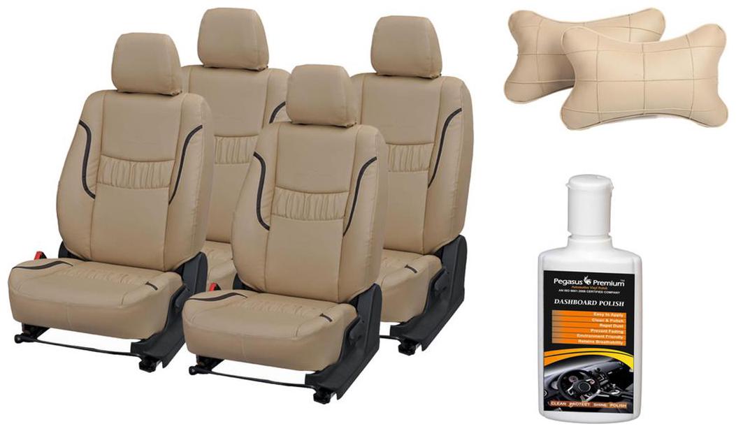 

Pegasus Premium Seat Cover for Hyundai Santro Xing with Neck rest and Dashboard polish
