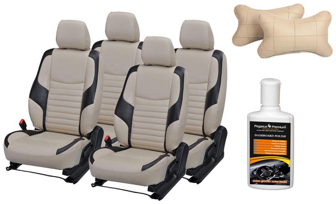 

Pegasus Premium Seat Cover for Tata Vista with Neck rest and Dashboard polish