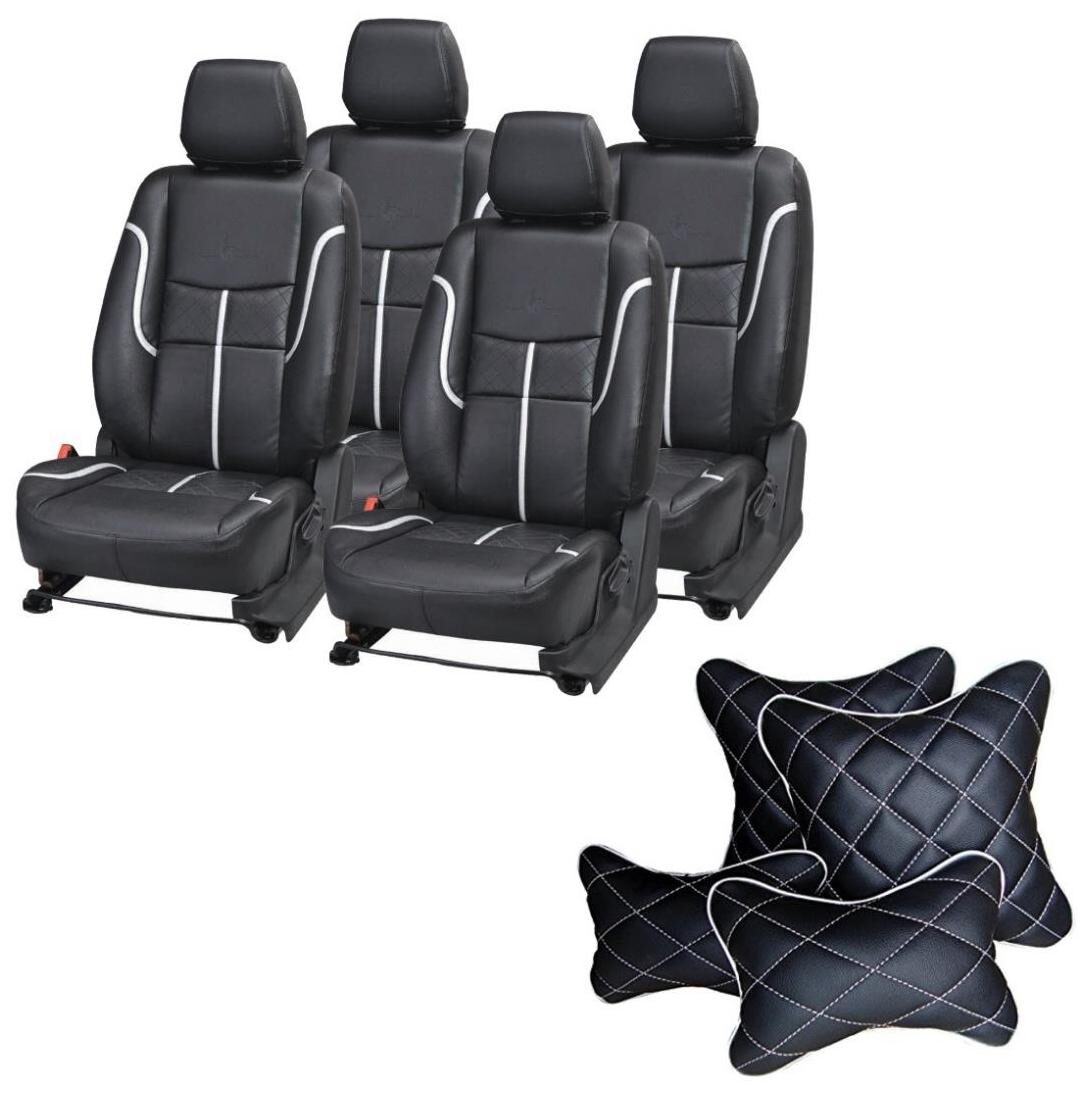 

Pegasus Premium Seat Cover for Chevrolet Aveo With Neck Rest And Pillow Cushion