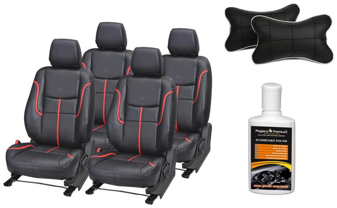 

Pegasus Premium Seat Cover for Hyundai Creta with Neck rest and Dashboard polish