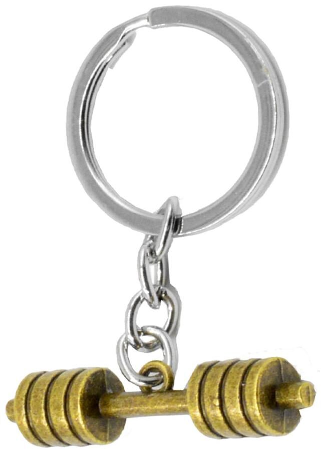 

Personalized Sport Dumbbell Weight Lifting Charm Workout Gym Key Chain