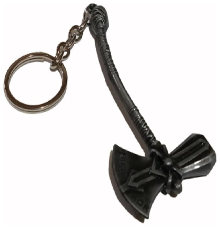 

PinKit Cute and Stylish Thor Hammer Silver Greyish Metal Key Chain Key Ring