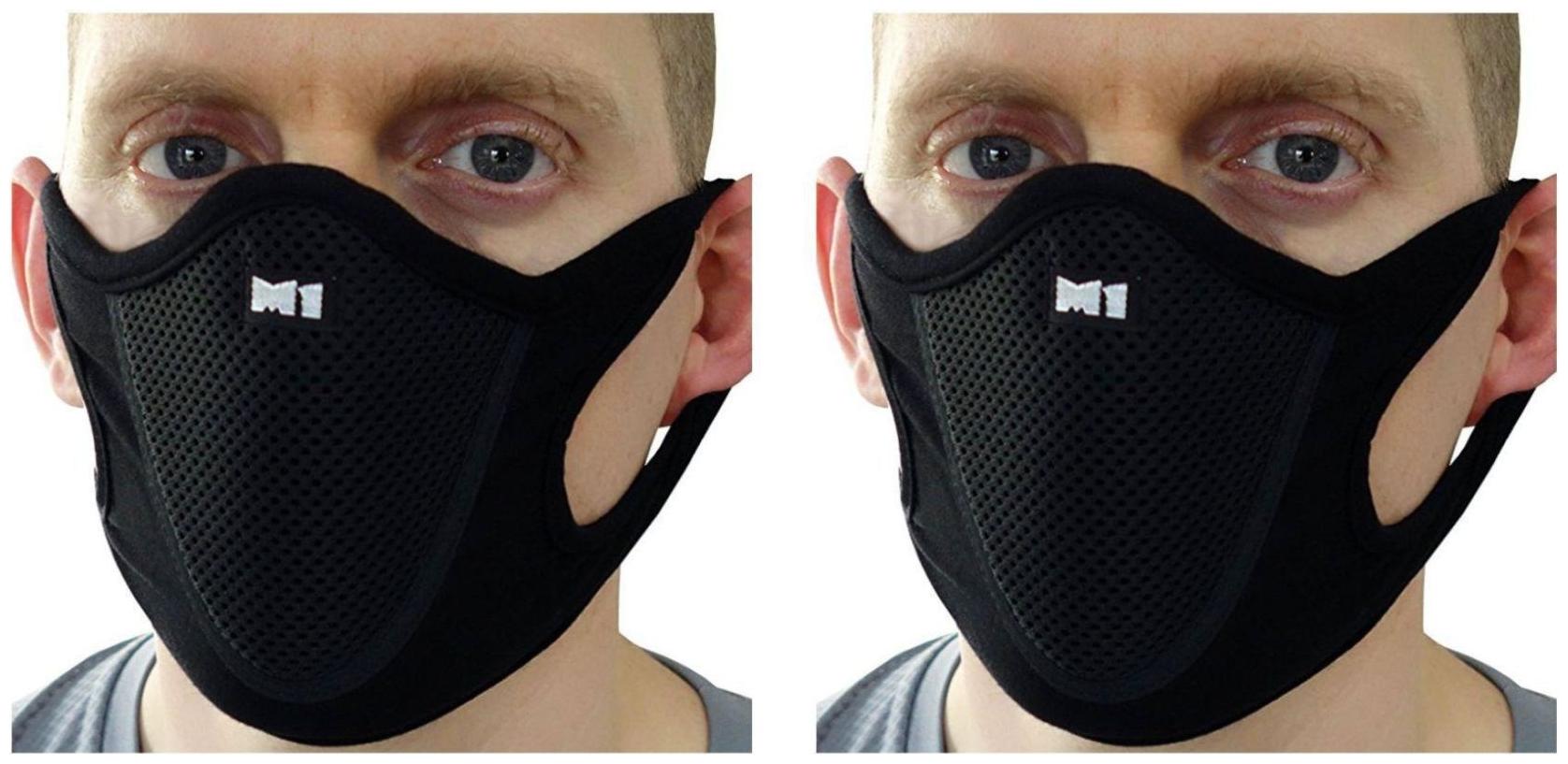 

PinKit Sports Half (M1) Face Mask Outdoor Ski Masks for Motorcycle Bicycle Face Mask Best Protector from Pollution - Pack of 2