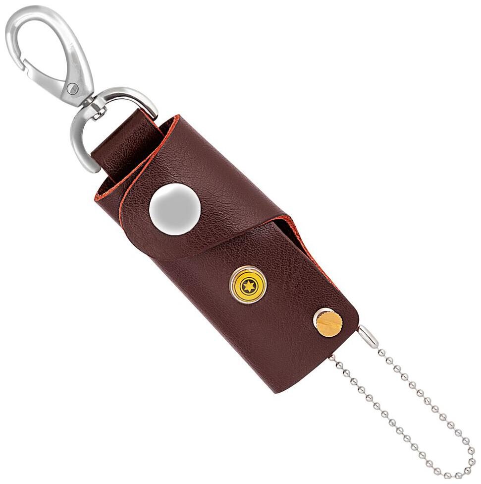 

POLLSTAR Artificial leather key holder cover keychain keyring case (KR8BK)