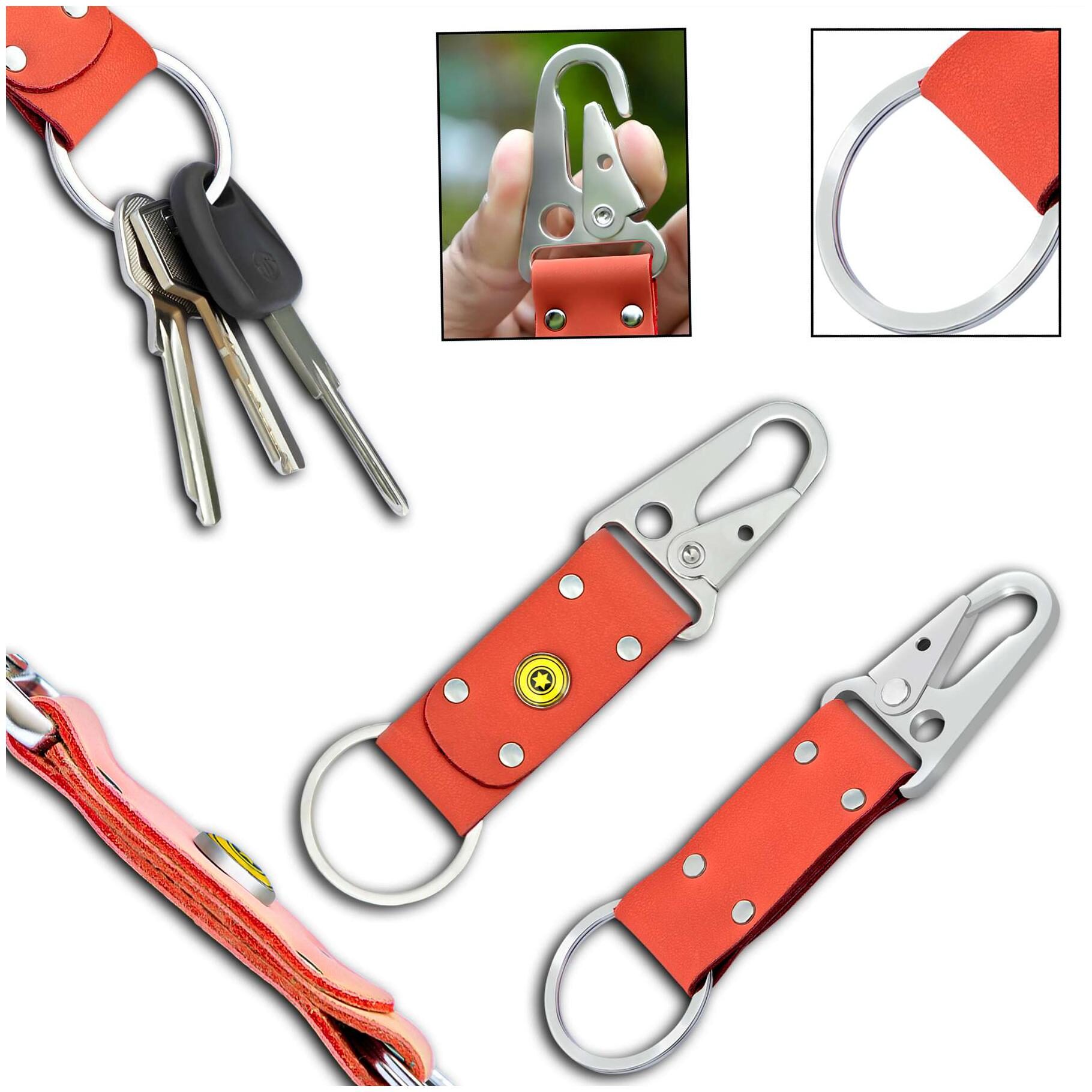 

POLLSTAR Quick Release Artificial Leather Handmade Made in INDIA Key Chain (KR9PK)