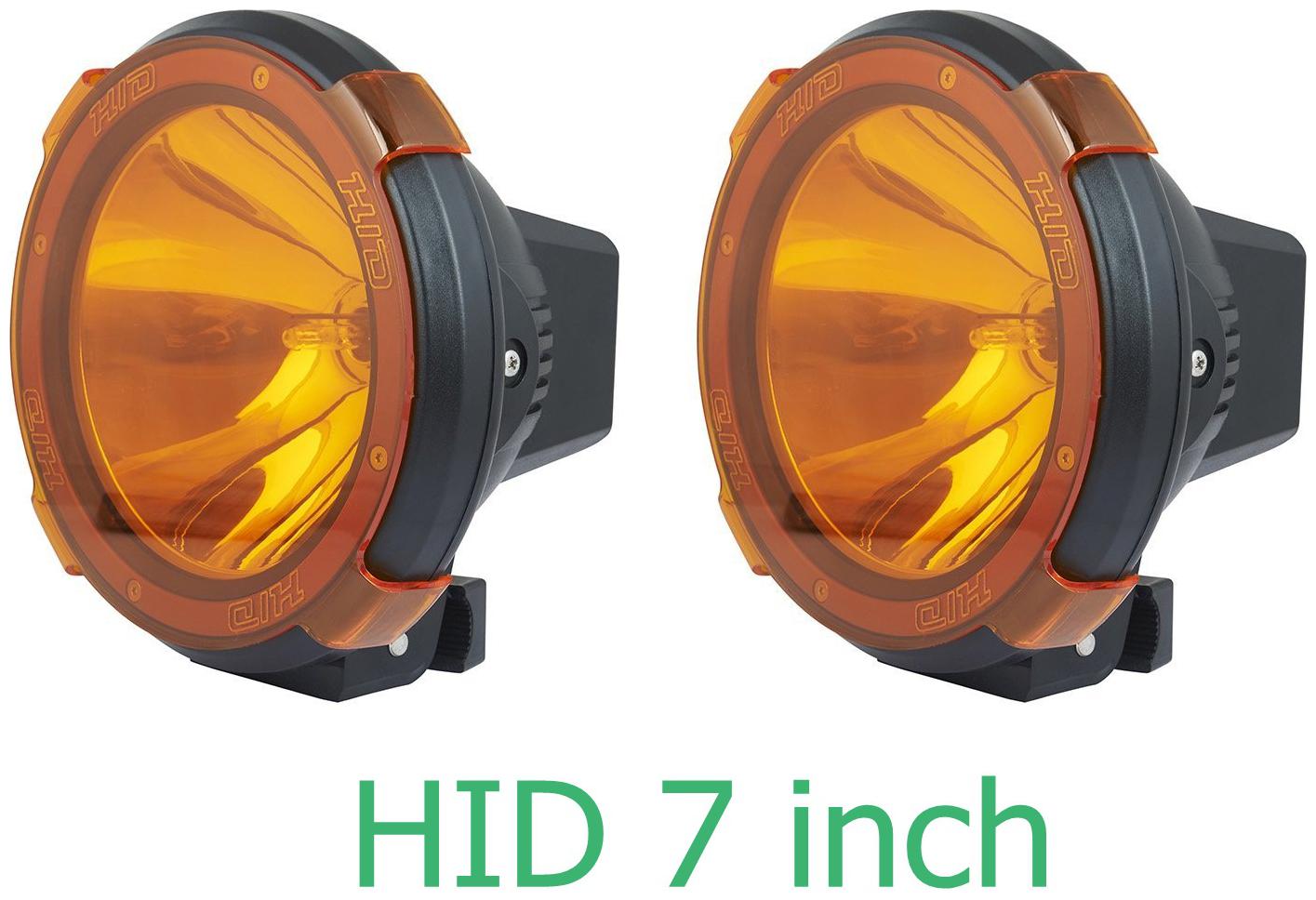 

PR Hid Xenon Fog Light 7 inch High Power 1000 Meter Work Light For All Cars And Suv With Yellow Cover Off Road 1Km Range Set Of 2