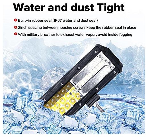 

PR Led Bar Fog Light Work Light Bar Heavy Duty 108 W 15 Inch Combo Beam(White Colour) Off Road Driving LA 1 Pc Universal Fitting Cars Tripple Row