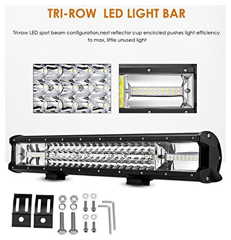 

PR Led Bar Fog Light Work Light Bar Heavy Duty 108 W 15 Inch Combo Beam(White Colour) Off Road Driving LA 1 Pc Universal Fitting Cars Tripple Row