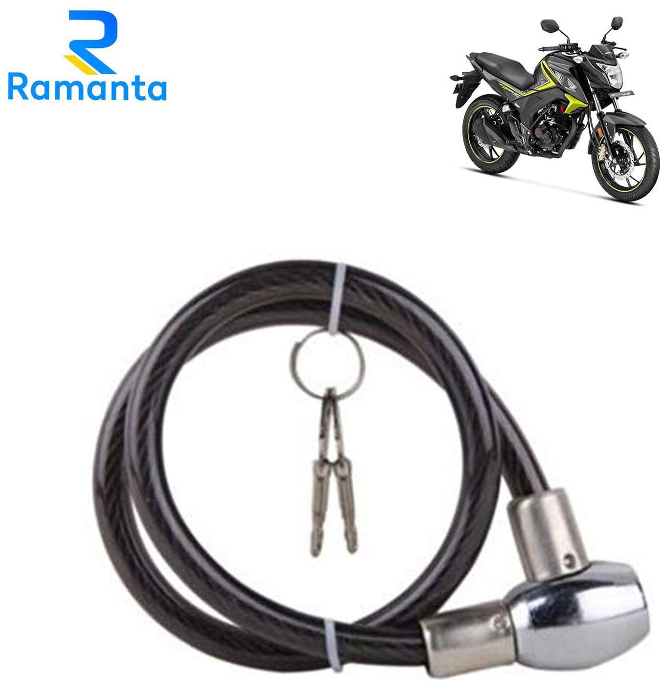 

Ramanta Black Heavy Duty Multi Purpose Goti Lock for Honda all Model Bike
