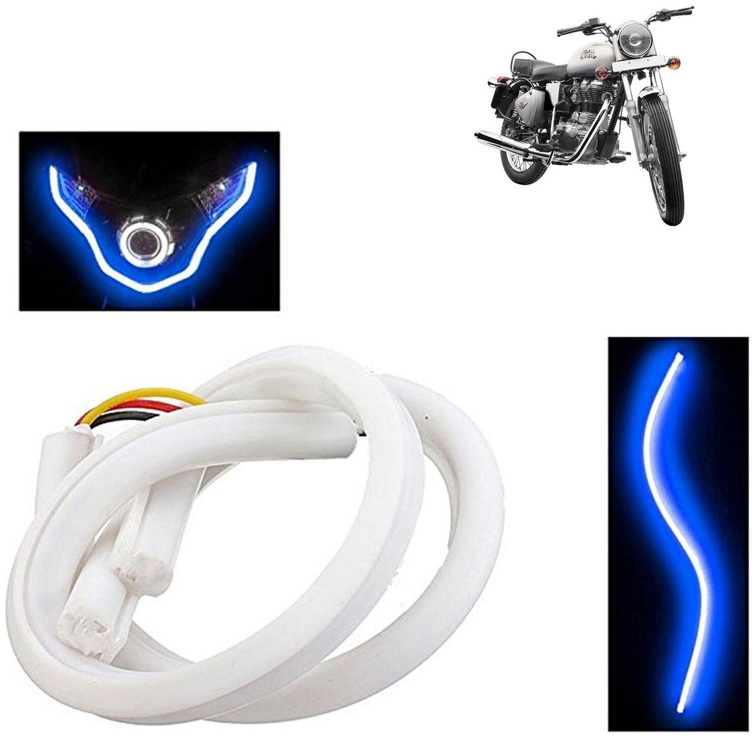 

Ramanta Blue Neon LED DRL Tube for Royal Enfield all Bike