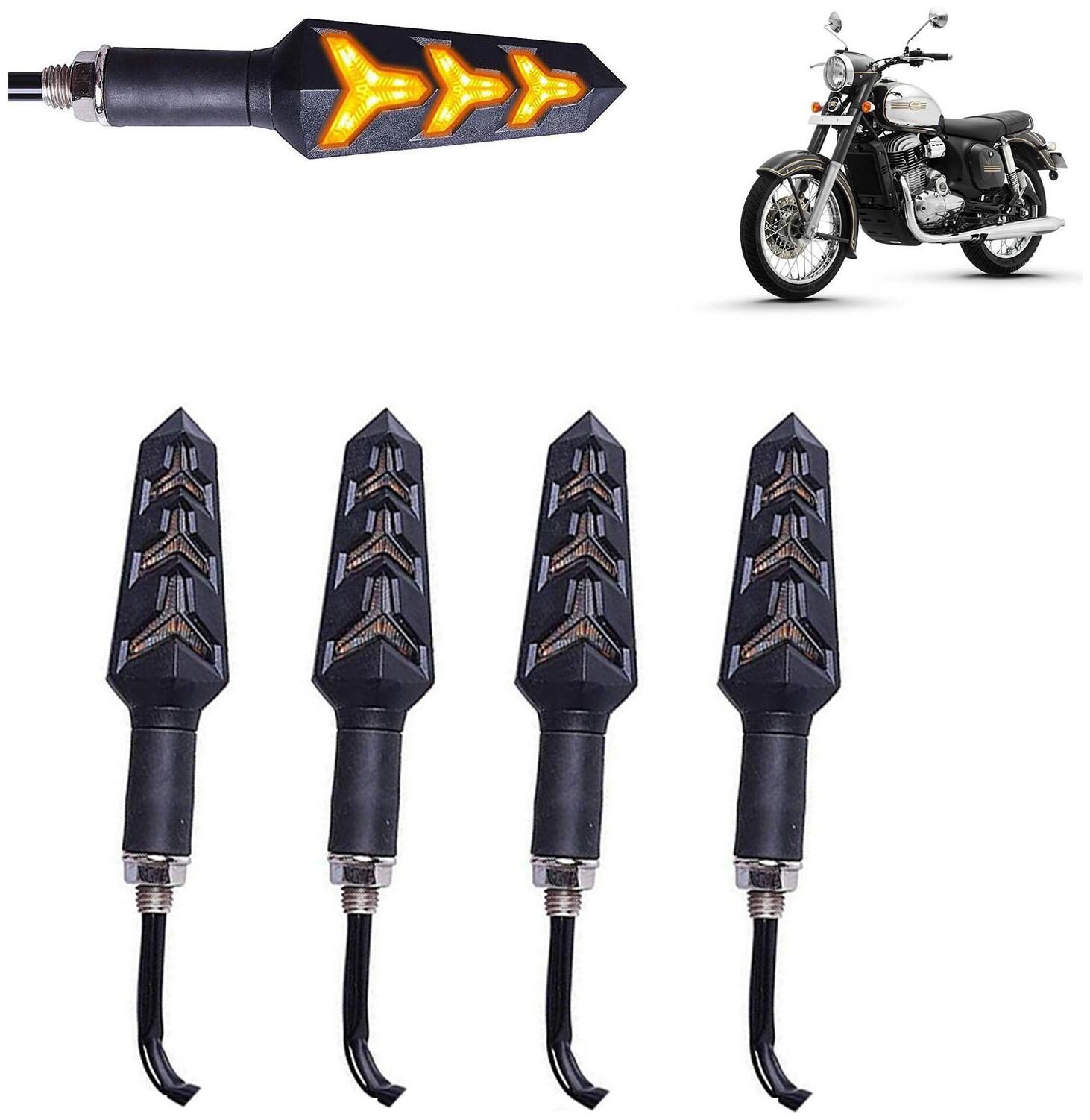 

Ramanta Front Rear LED Indicator Light for Universal For Bike Universal For Bike (Amber)