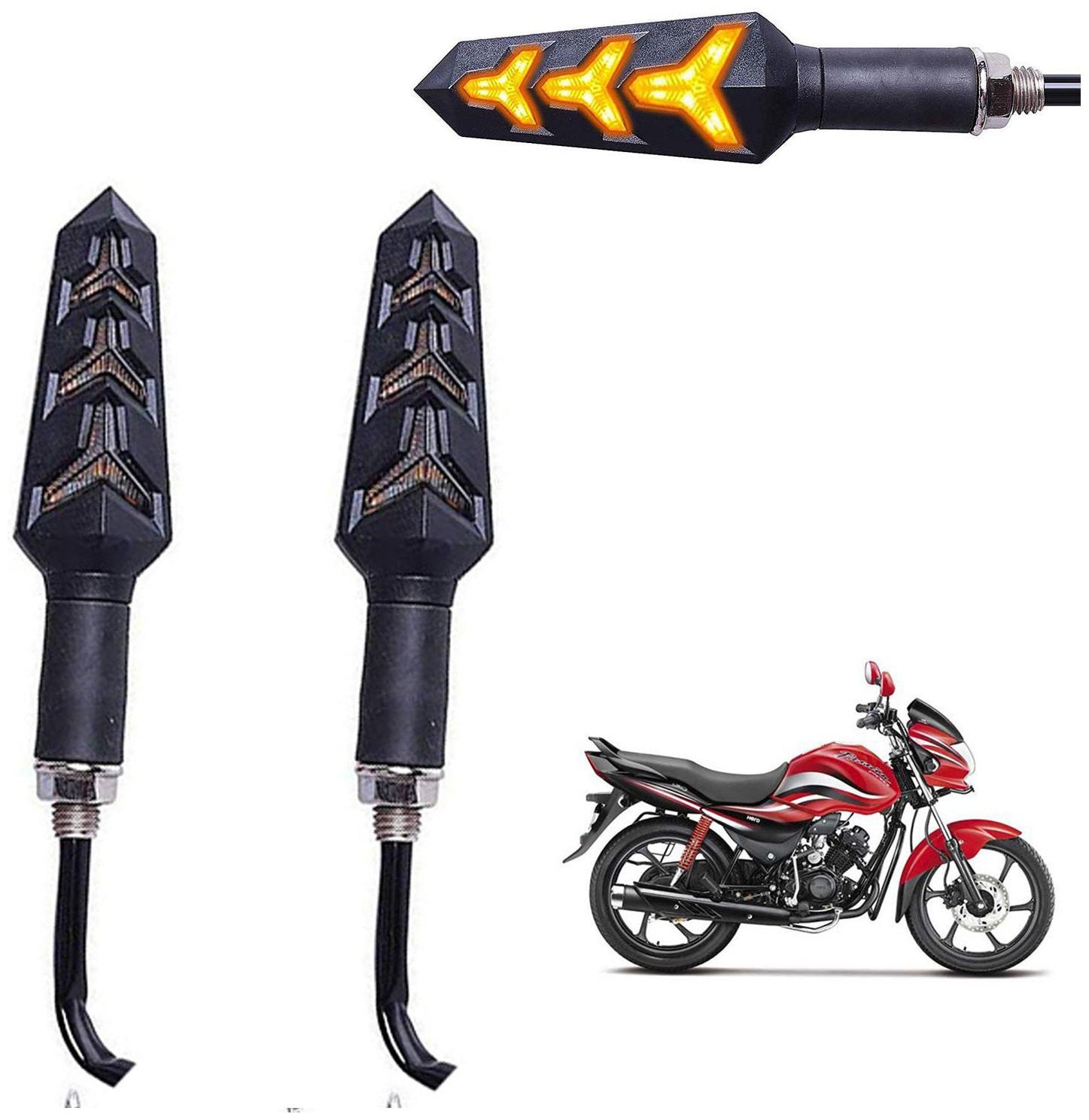 

Ramanta Front Rear LED Indicator Light for Hero Universal For Bike (Amber)