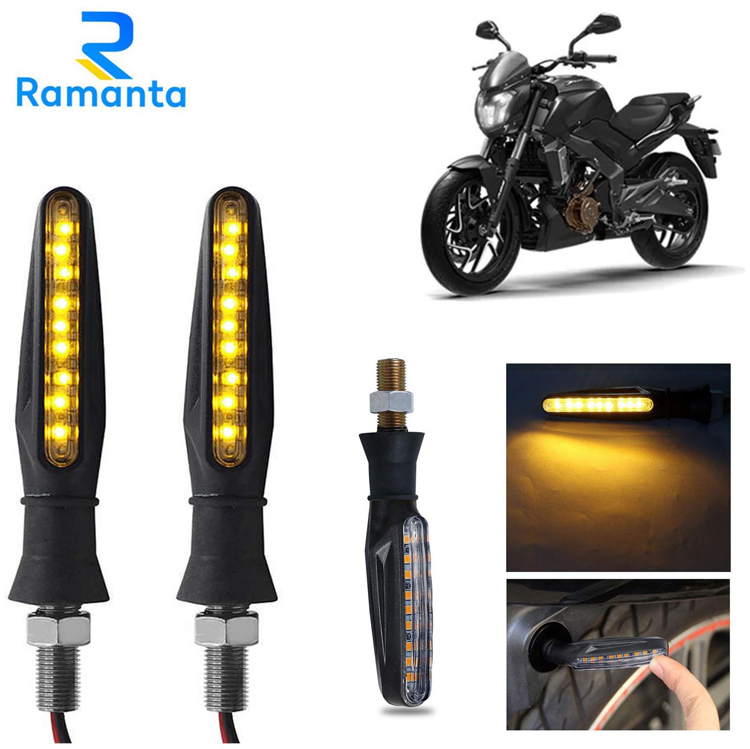 

Ramanta Front Rear LED Indicator Light for Bajaj Universal For Bike (Amber)