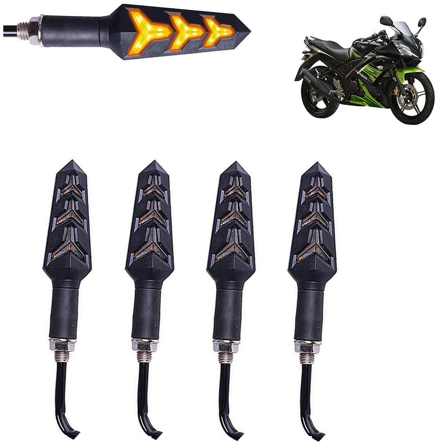 

Ramanta Front Rear LED Indicator Light for Yamaha Universal For Bike (Amber)