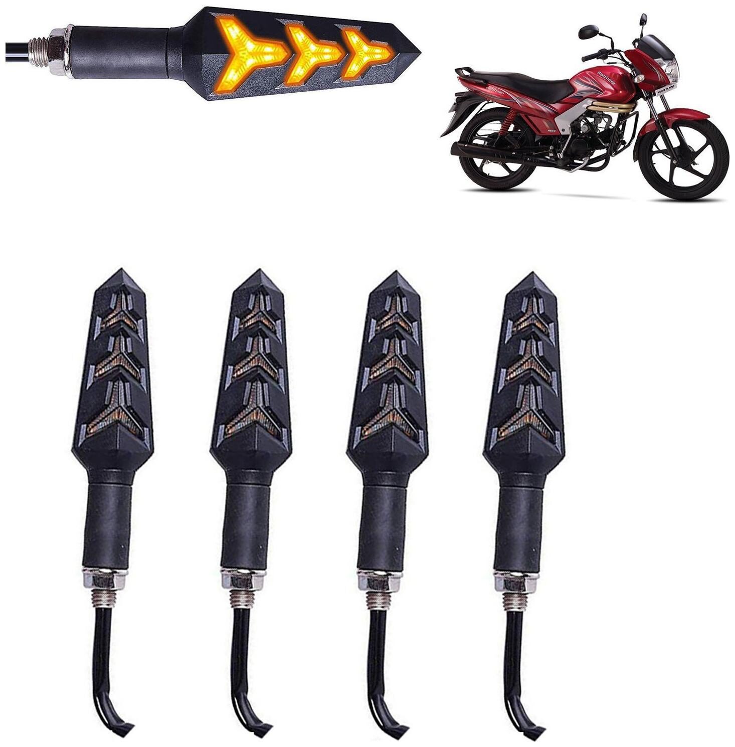 

Ramanta Front Rear LED Indicator Light for Mahindra Universal For Bike (Amber)