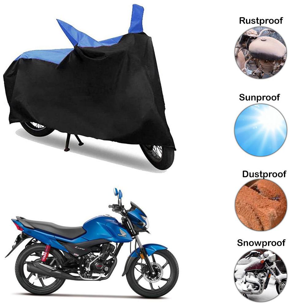 

Ramanta Two Wheeler Cover for Bike (Livo Black Blue)