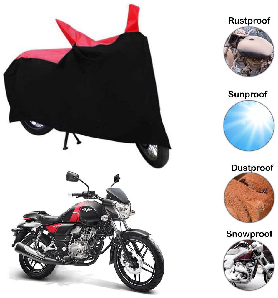 

Ramanta Two Wheeler Cover for Bajaj (V15 Red Black)