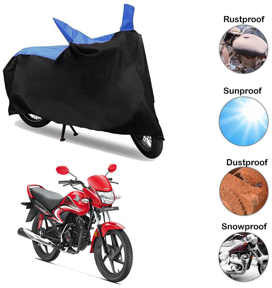 

Ramanta Two Wheeler Cover for Bike (Dream Yuga Black Blue)