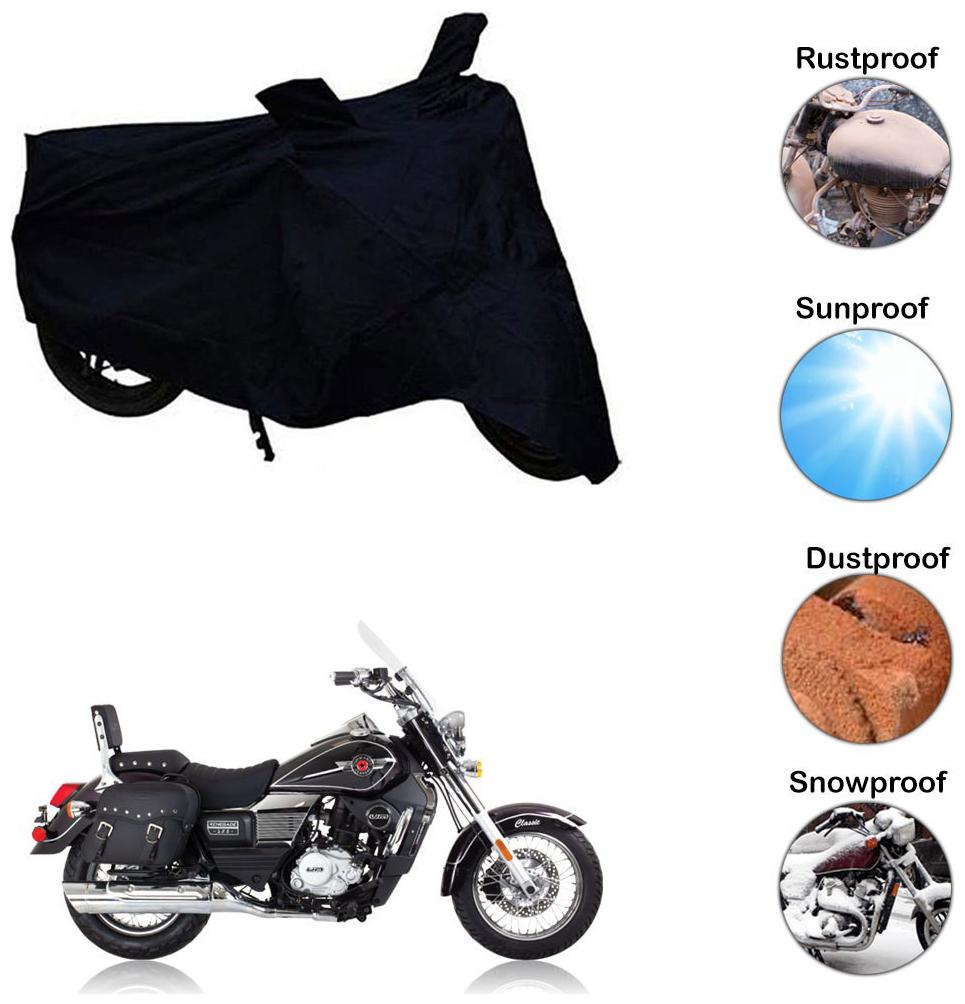 

Ramanta Two Wheeler Cover for Universal For Bike (Black)