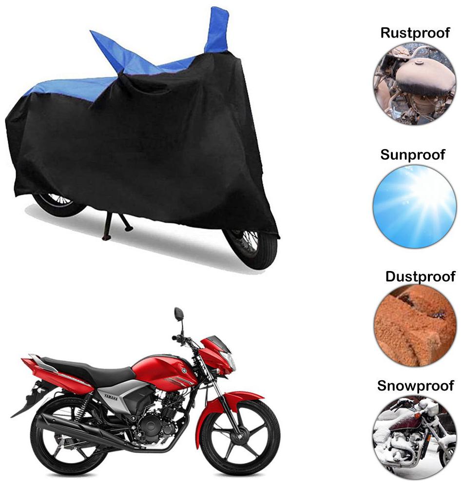 

Ramanta Two Wheeler Cover for Yamaha (Saluto Black Blue)