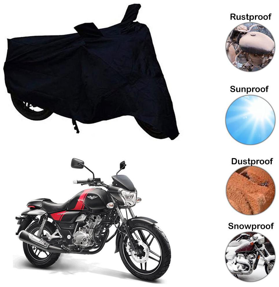 

Ramanta Two Wheeler Cover for Bajaj (V12 Black)