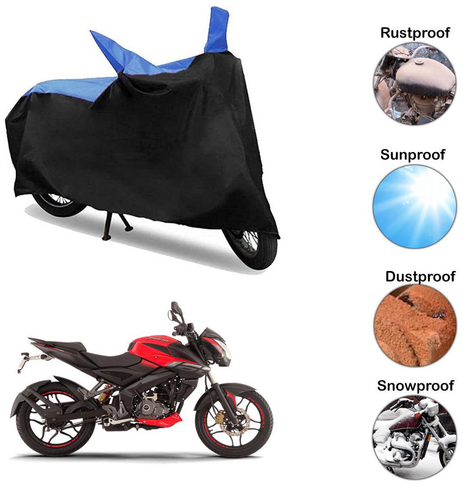 

Ramanta Two Wheeler Cover for Bajaj (Pulsar 160 NS DTS-i Black Blue)
