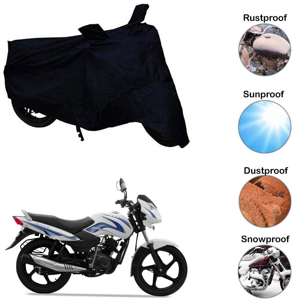 

Ramanta Two Wheeler Cover for TVS (Star City Plus Black)