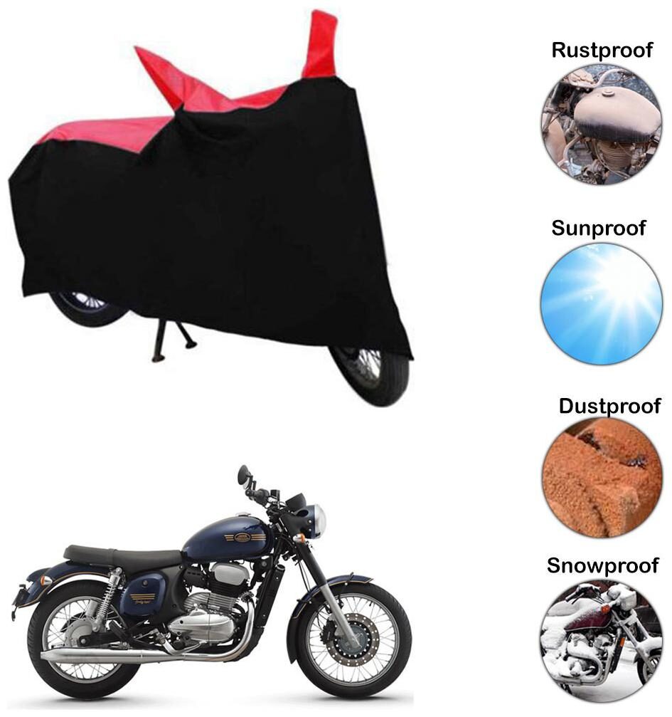 

Ramanta Two Wheeler Cover for Universal For Bike (Red Black)