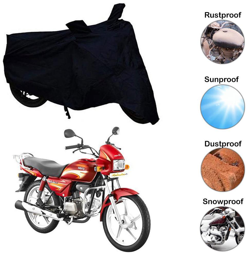 

Ramanta Two Wheeler Cover for Hero (Splendor Plus Black)