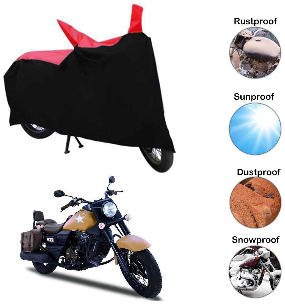 

Ramanta Two Wheeler Cover for Universal For Bike (Red Black)