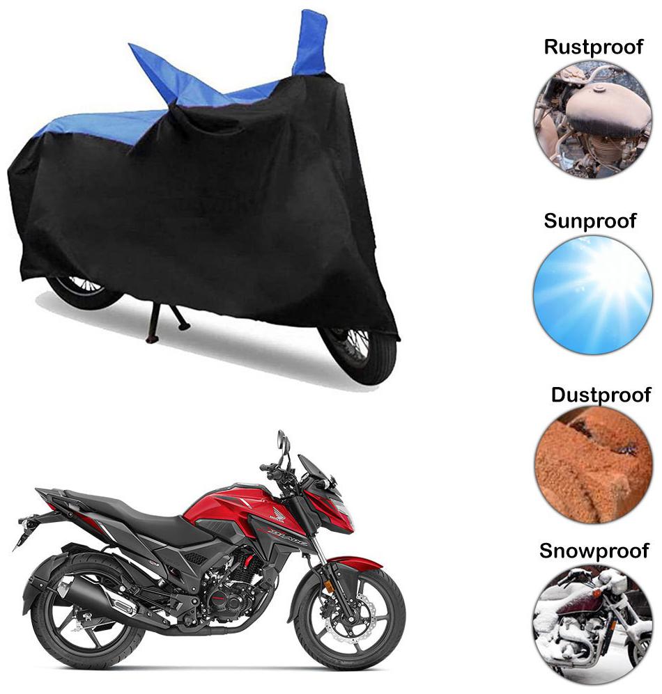 

Ramanta Two Wheeler Cover for Bike (X-Blade Black Blue)